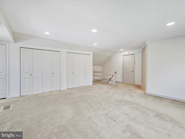 1402 Springside Dr, Lancaster, PA 17603 - basement with recessed lighting and carpet floors