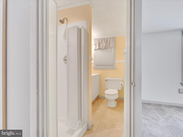1402 Springside Dr, Lancaster, PA 17603 - bathroom featuring a stall shower and vanity