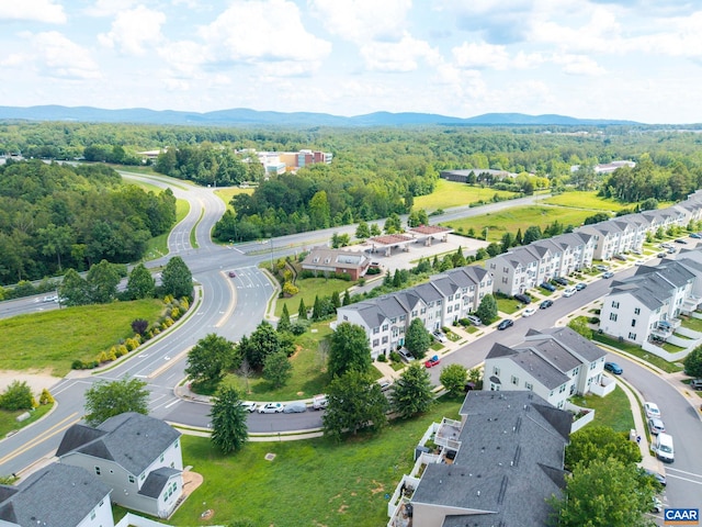 2140 Elm Tree Knl, Charlottesville, VA 22911 - aerial perspective of suburban area with a mountain backdrop