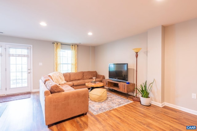 2140 Elm Tree Knl, Charlottesville, VA 22911 - living room with wood finished floors and recessed lighting