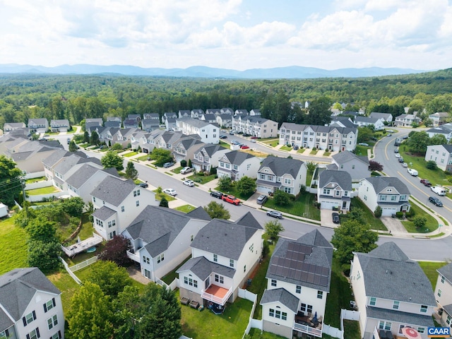 2140 Elm Tree Knl, Charlottesville, VA 22911 - aerial perspective of suburban area featuring mountains