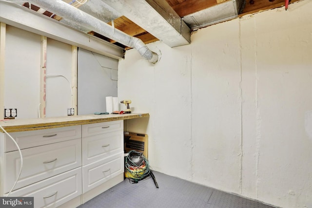 441 Barker Dr, West Chester, PA 19380 - unfinished below grade area with tile patterned floors