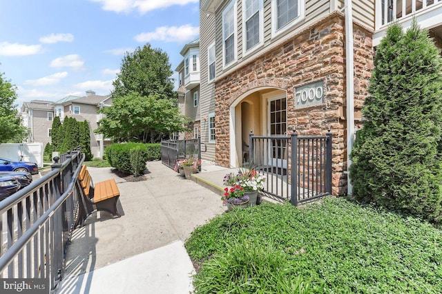 7000 Village Way Unit 408, Boothwyn, PA 19061 - view of patio with a residential view