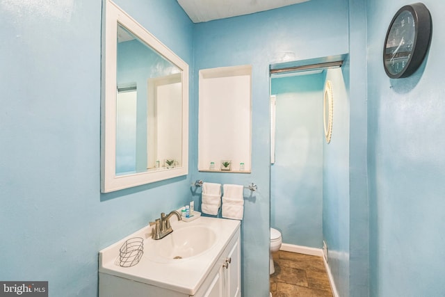 8305 Navahoe Dr, Silver Spring, MD 20903 - bathroom featuring vanity and stone finish flooring