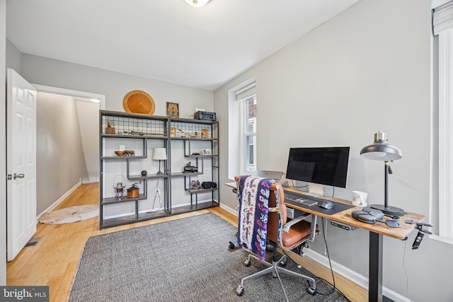 115 E Duval St, Philadelphia, PA 19144 - office area with wood finished floors