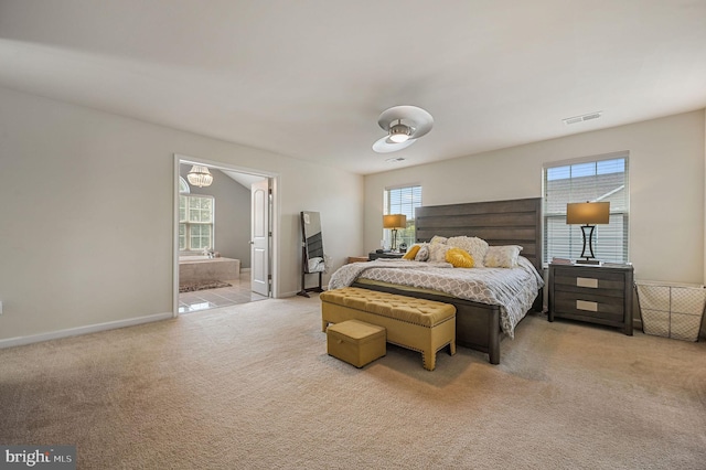 216 Shapley Dr, Smyrna, DE 19977 - bedroom with light carpet and ensuite bathroom