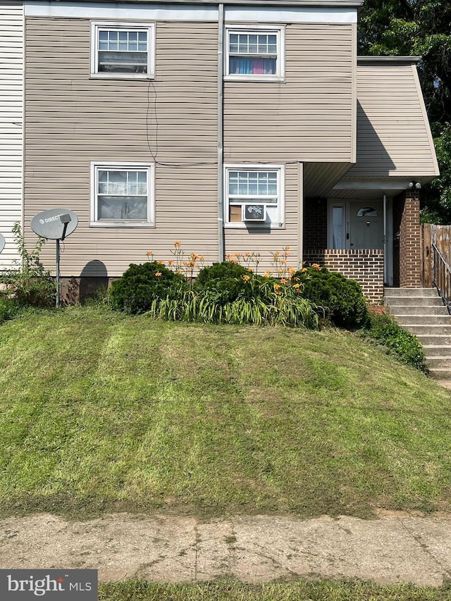 511 S 2nd St, Steelton, PA 17113 - view of property exterior with a yard and cooling unit