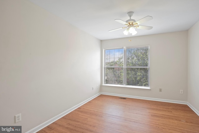 12941 Bridger Dr Unit 1611, Germantown, MD 20874 - spare room with light wood-type flooring and ceiling fan