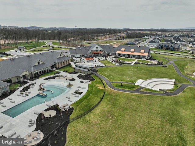 43 Boneset Dr, Gettysburg, PA 17325 - aerial view of residential area with a pool
