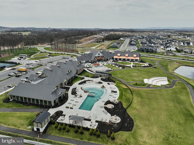 43 Boneset Dr, Gettysburg, PA 17325 - aerial view of property and surrounding area featuring a pool area