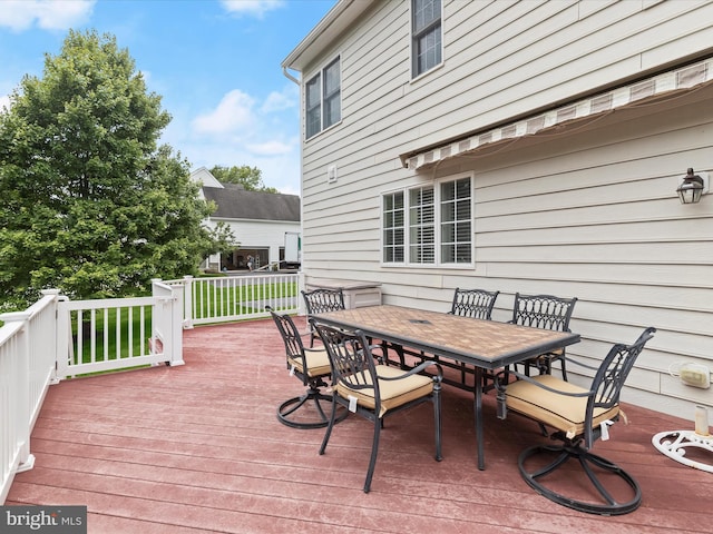 6720 Walter Scott Way, Columbia, MD 21044 - deck with outdoor dining space