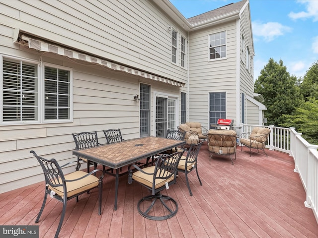 6720 Walter Scott Way, Columbia, MD 21044 - wooden terrace featuring outdoor dining space
