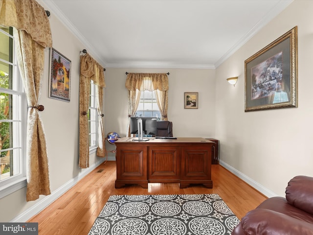 6720 Walter Scott Way, Columbia, MD 21044 - office space with light wood-style floors and crown molding