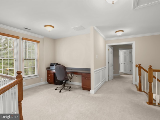 6720 Walter Scott Way, Columbia, MD 21044 - home office with light colored carpet and crown molding