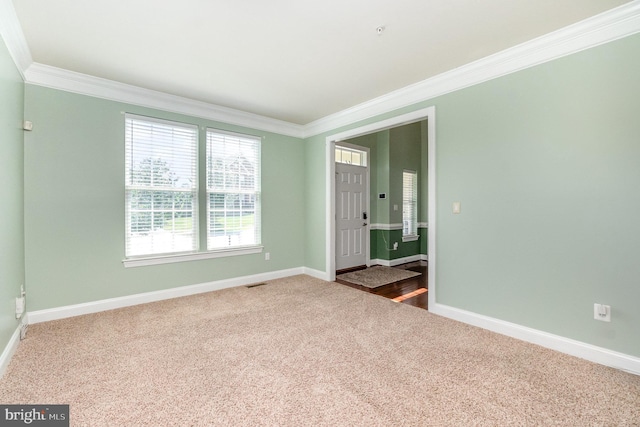 10535 Windlass Run Rd, Baltimore, MD 21220 - carpeted empty room with crown molding