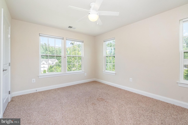 10535 Windlass Run Rd, Baltimore, MD 21220 - empty room with carpet floors and a ceiling fan