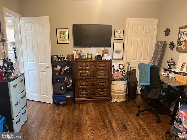 499 Prospect Rd, Warminster, PA 18974 - office area with dark wood-type flooring