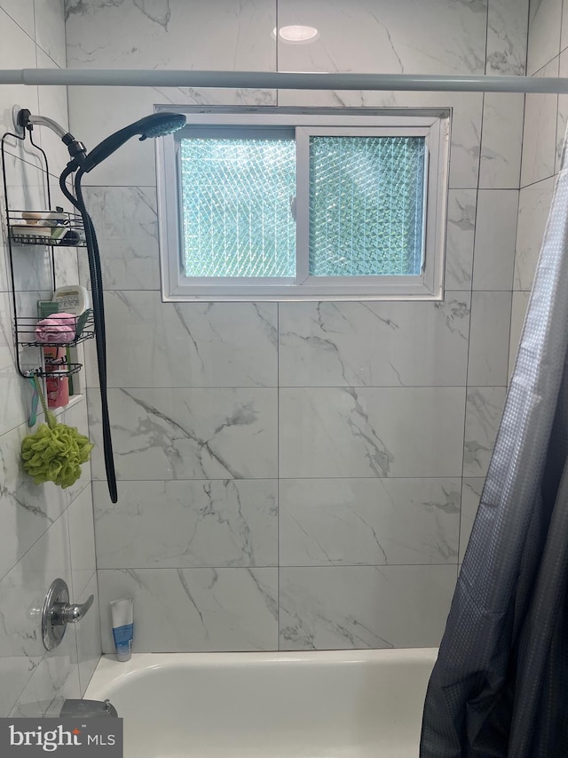 499 Prospect Rd, Warminster, PA 18974 - bathroom with shower / bathtub combination with curtain