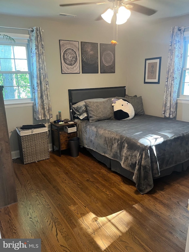 499 Prospect Rd, Warminster, PA 18974 - bedroom featuring wood finished floors and ceiling fan