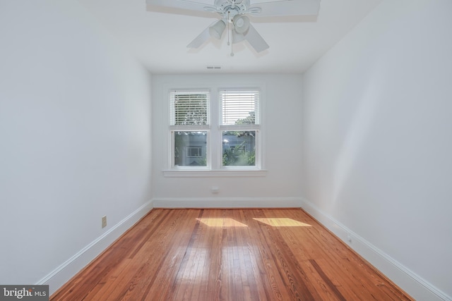 1217 Holbrook St NE, Washington, DC 20002 - empty room with light wood-type flooring and ceiling fan