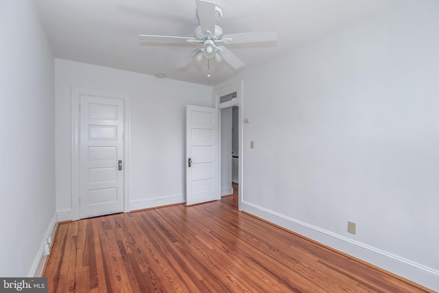1217 Holbrook St NE, Washington, DC 20002 - spare room with wood finished floors and a ceiling fan
