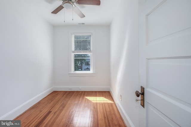 1217 Holbrook St NE, Washington, DC 20002 - spare room featuring light wood-style floors and ceiling fan