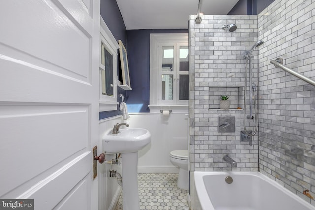 1217 Holbrook St NE, Washington, DC 20002 - full bathroom featuring tile patterned flooring and shower / bath combination