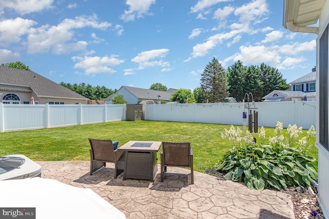 421 Dart Dr, Hanover, PA 17331 - fenced backyard featuring a patio