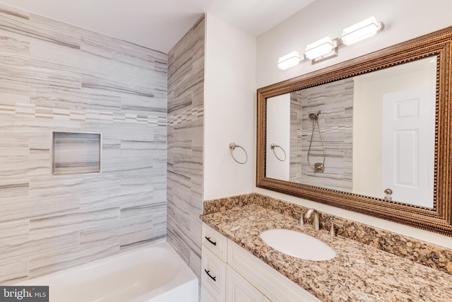 11710 Scooter Ln Unit 7, Fairfax, VA 22030 - bathroom with vanity and washtub / shower combination