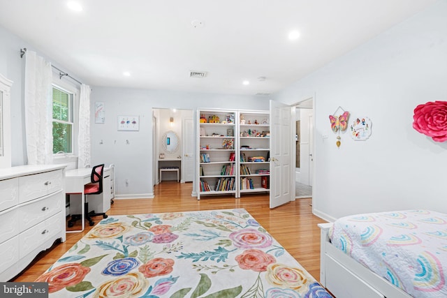 14 Birchall Dr, Haddonfield, NJ 08033 - bedroom with light wood-type flooring and recessed lighting