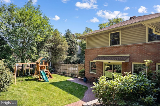 14 Birchall Dr, Haddonfield, NJ 08033 - view of yard featuring a playground