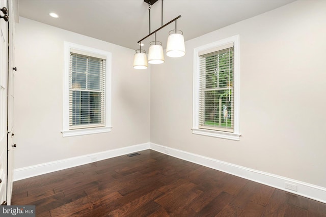 5 Madison St, Princeton, NJ 08542 - spare room with dark wood-type flooring and recessed lighting