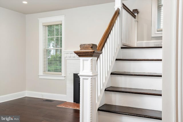 5 Madison St, Princeton, NJ 08542 - stairs with wood finished floors and recessed lighting
