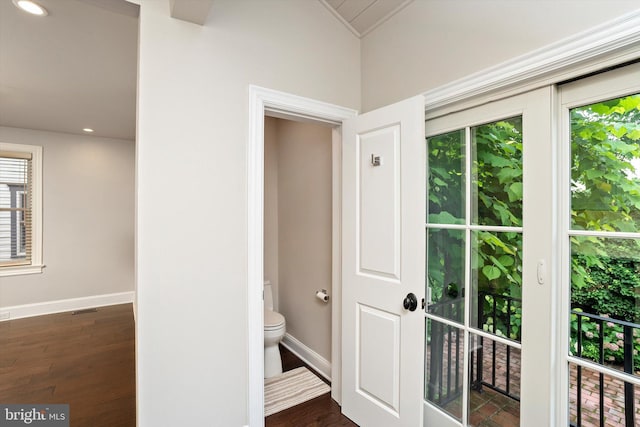 5 Madison St, Princeton, NJ 08542 - hall with wood finished floors and recessed lighting