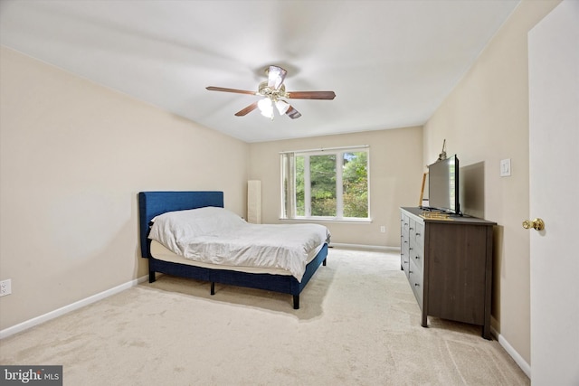 2607 Maryannes Ct Unit 2607, North Wales, PA 19454 - bedroom with light carpet and ceiling fan