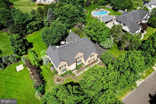 75 Bittersweet Dr, Doylestown, PA 18901 - aerial view of property and surrounding area with a pool