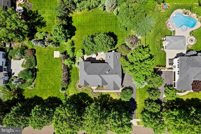 75 Bittersweet Dr, Doylestown, PA 18901 - aerial view of a pool area