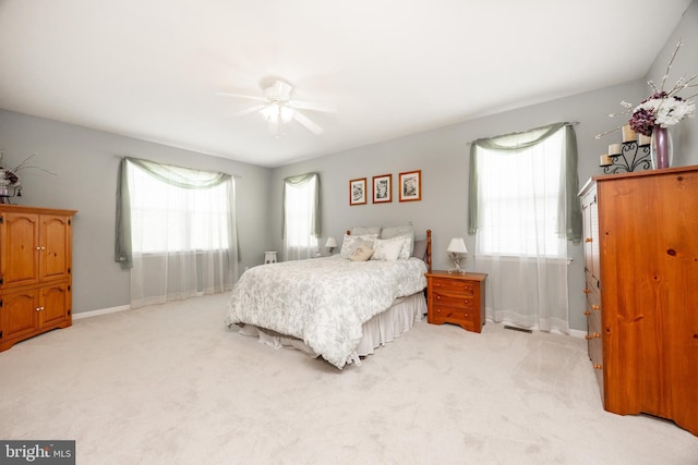 2751 Fynamore Ln, Downingtown, PA 19335 - bedroom featuring light colored carpet and a ceiling fan