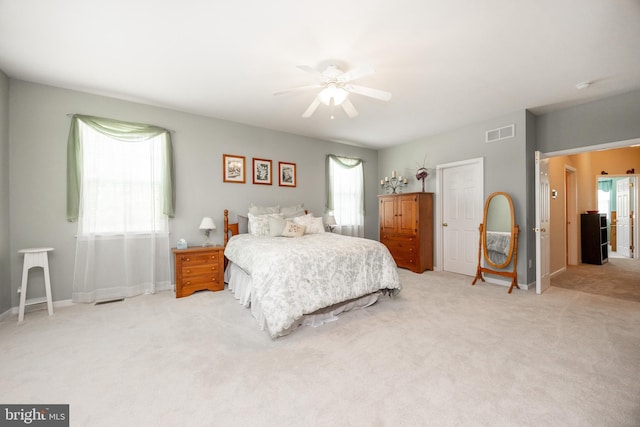 2751 Fynamore Ln, Downingtown, PA 19335 - bedroom with light colored carpet and ceiling fan