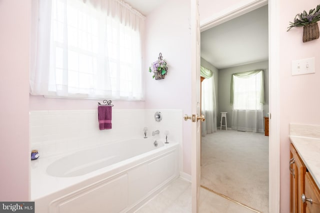 2751 Fynamore Ln, Downingtown, PA 19335 - full bathroom with vanity and a garden tub