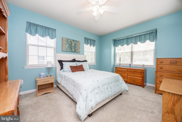 2751 Fynamore Ln, Downingtown, PA 19335 - bedroom with light carpet and a ceiling fan