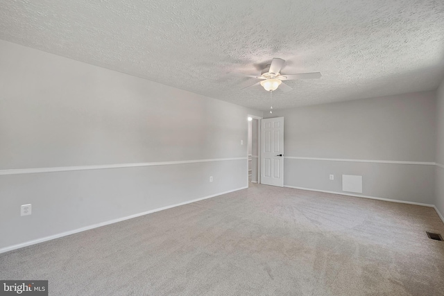 7728 Barnstable Pl, Rockville, MD 20855 - carpeted empty room with a ceiling fan and a textured ceiling