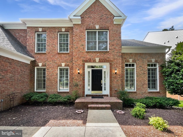 12054 Greatbridge Rd, Woodbridge, VA 22192 - view of front of property with brick siding and roof with shingles