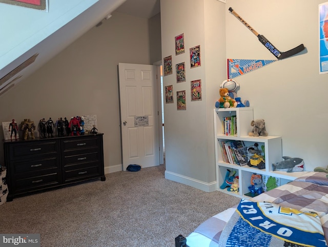 700 S Belleview Ave, Cinnaminson, NJ 08077 - carpeted bedroom with baseboards and high vaulted ceiling
