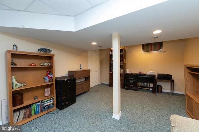 9 Stirrup Way, Burlington, NJ 08016 - finished basement featuring carpet flooring and recessed lighting
