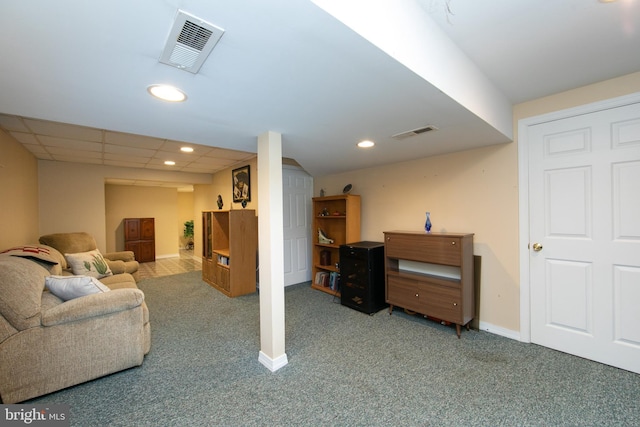 9 Stirrup Way, Burlington, NJ 08016 - living room featuring carpet flooring and recessed lighting