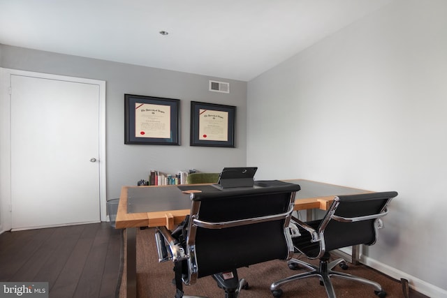 10248 Appalachian Cir Unit 1-D7, Oakton, VA 22124 - home office featuring wood-type flooring and baseboards