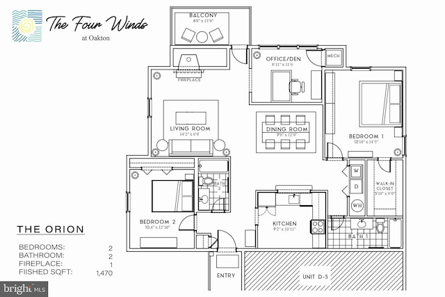 10248 Appalachian Cir Unit 1-D7, Oakton, VA 22124 - view of floor plan / room layout