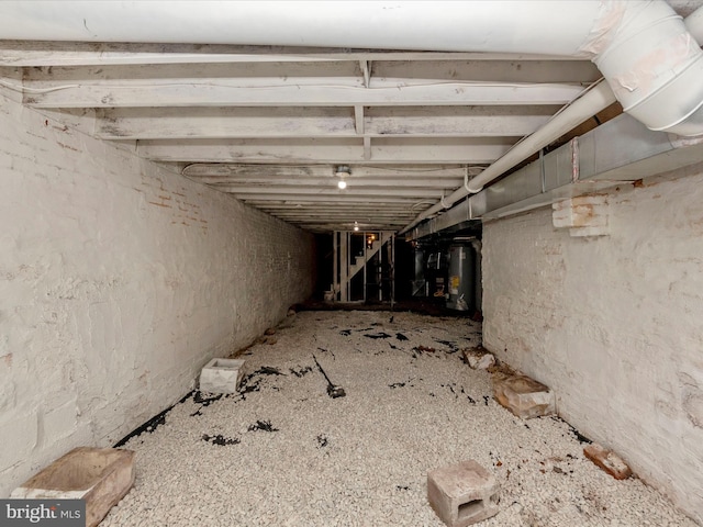 1030 N Fulton Ave, Baltimore, MD 21217 - basement featuring gas water heater