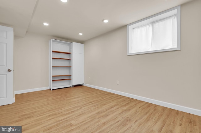 8916 Rosewood Way, Jessup, MD 20794 - unfurnished bedroom featuring light wood-type flooring and recessed lighting